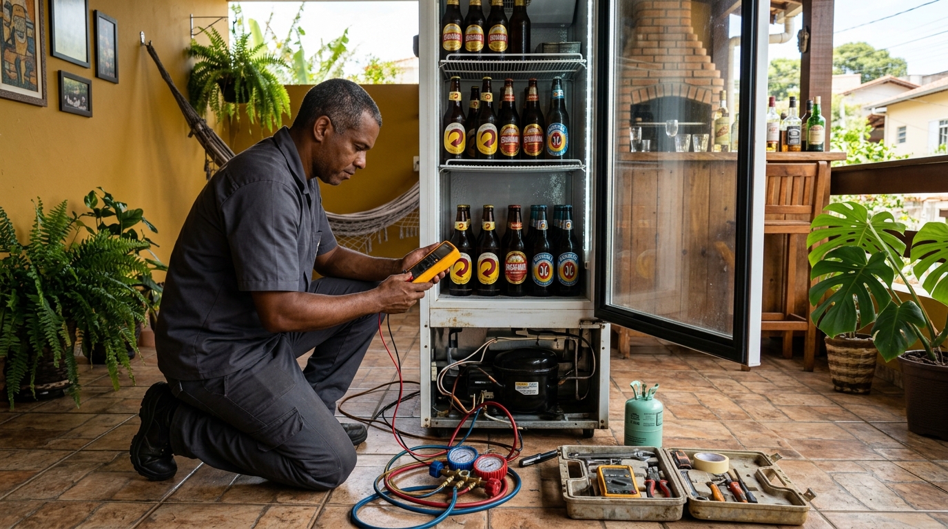 Manutenção da placa eletrônica de cervejeira em Recife‑PE
